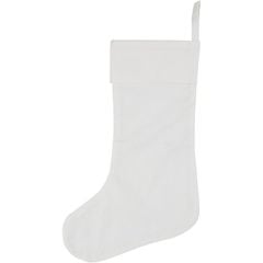 Bijela božićna čarapa 40 x 26 cm